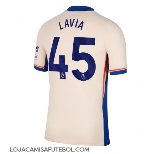 Camisa de Futebol Chelsea Romeo Lavia #45 Equipamento Secundário 2024-25 Manga Curta